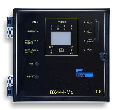 Tủ trung tâm báo rò rỉ gas 4 kênh dùng cho 4 đầu dò gas công nghiệp